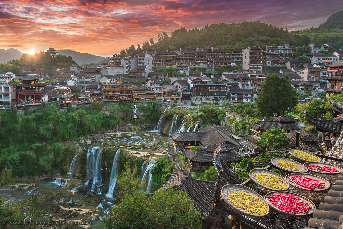 A scenic view of ancient city of fujian