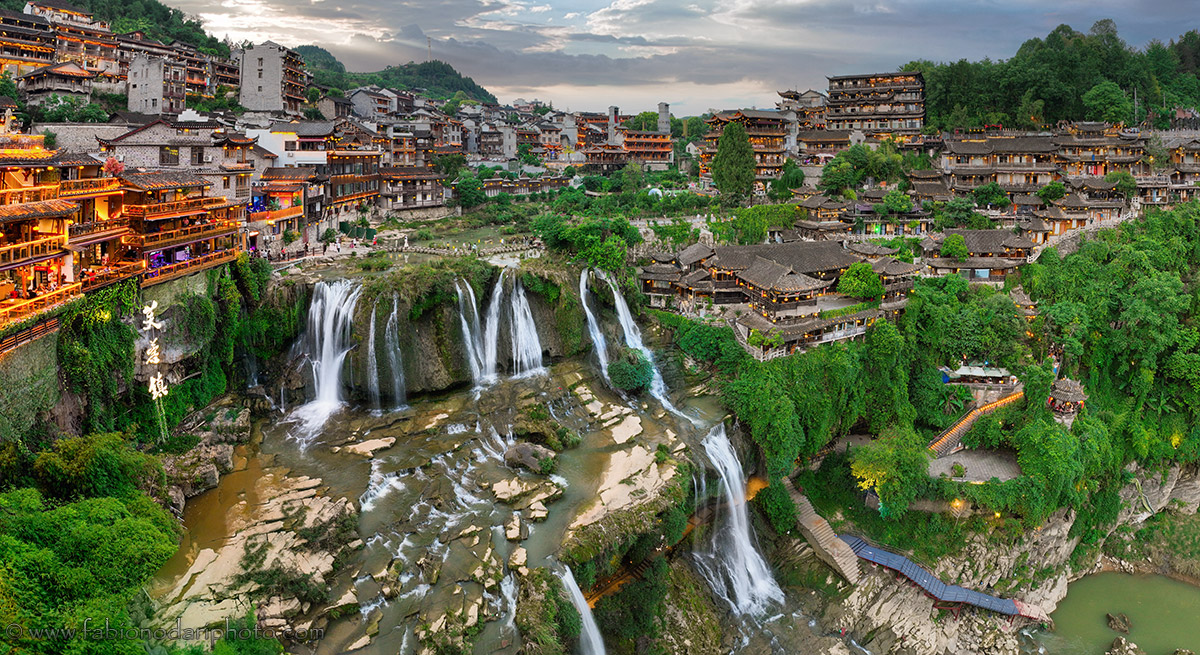 A scenic view of ancient city of fujian
