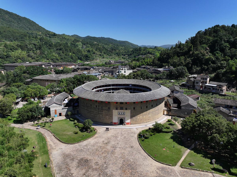 A scenic view of ancient city of fujian