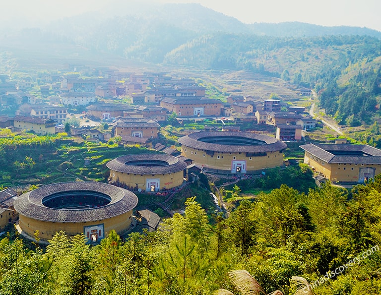 A scenic view of ancient city of fujian