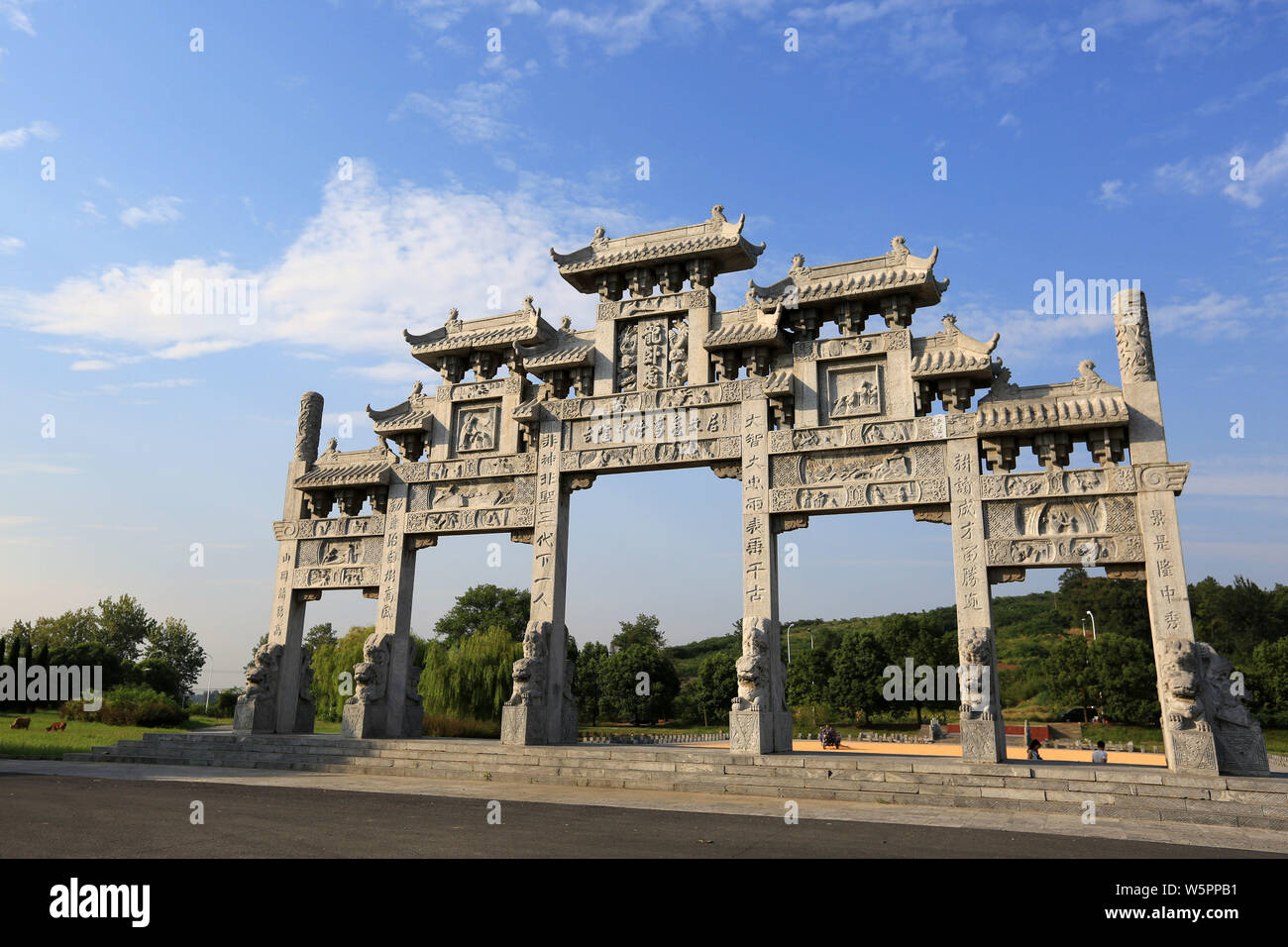 A scenic view of Ancient Longzhong