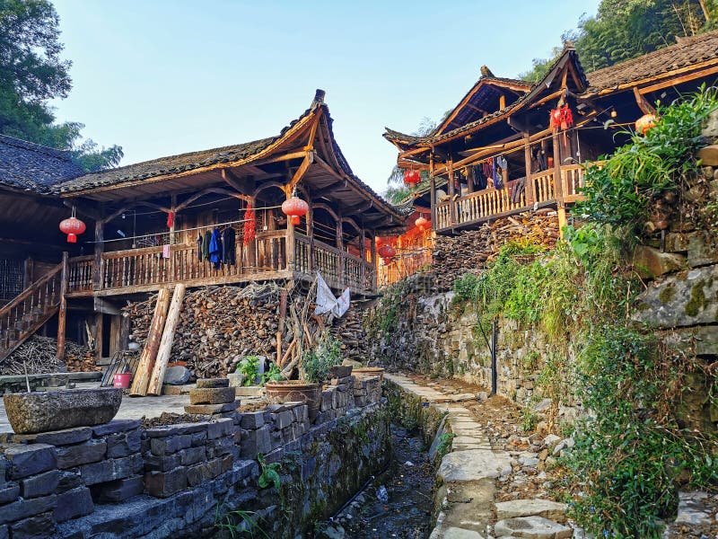 A scenic view of bai people ancestral temple