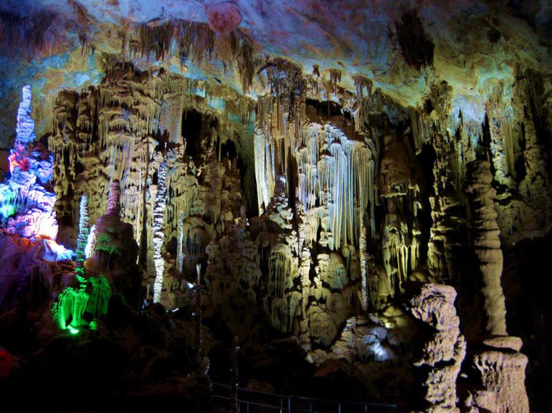 A scenic view of bama crystal palace cave