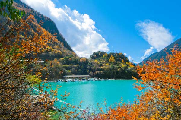 A scenic view of basum lake