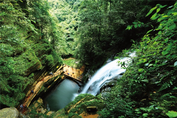 A scenic view of bifengxia scenic area