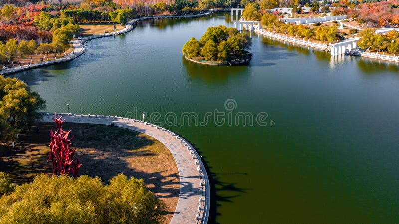 A scenic view of changchun_world_sculpture_park
