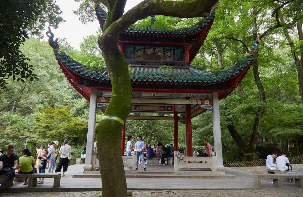 A scenic view of Changsha Yuelu Mountain Orange Isle