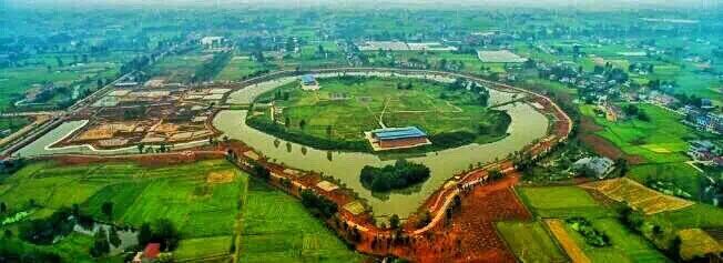 A scenic view of Chengtoushan Ruins