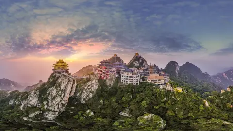 A scenic view of Chongdugou Scenic Area
