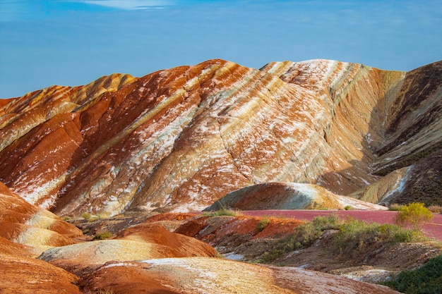 A scenic view of danxia valley