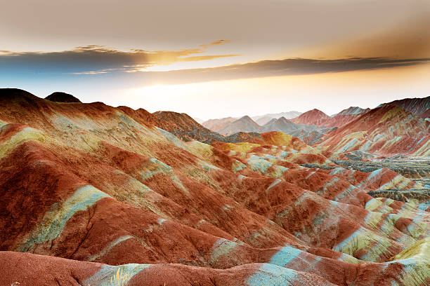 A scenic view of danxia valley