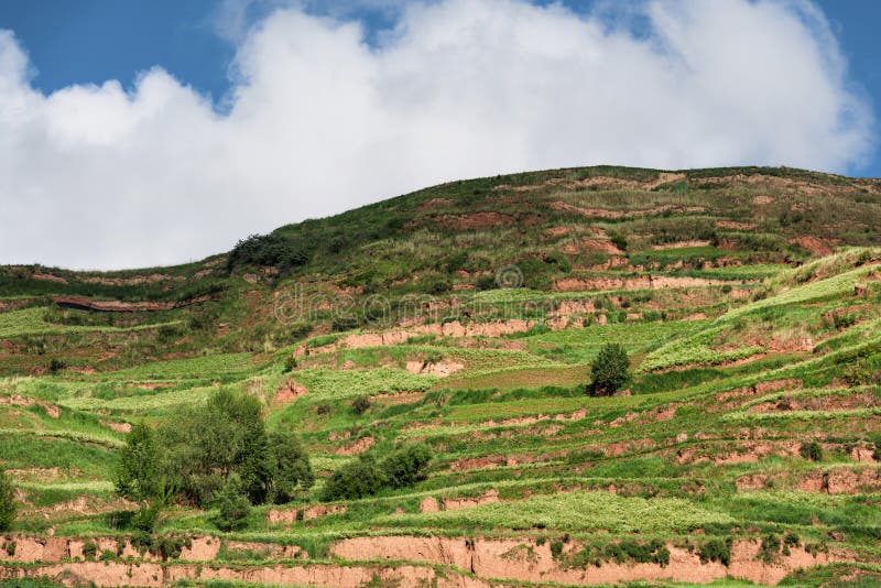 A scenic view of dingxi yugur ethnic village