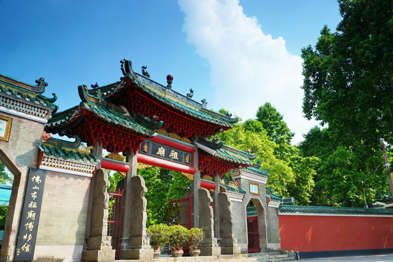 A scenic view of foshan ancestral temple