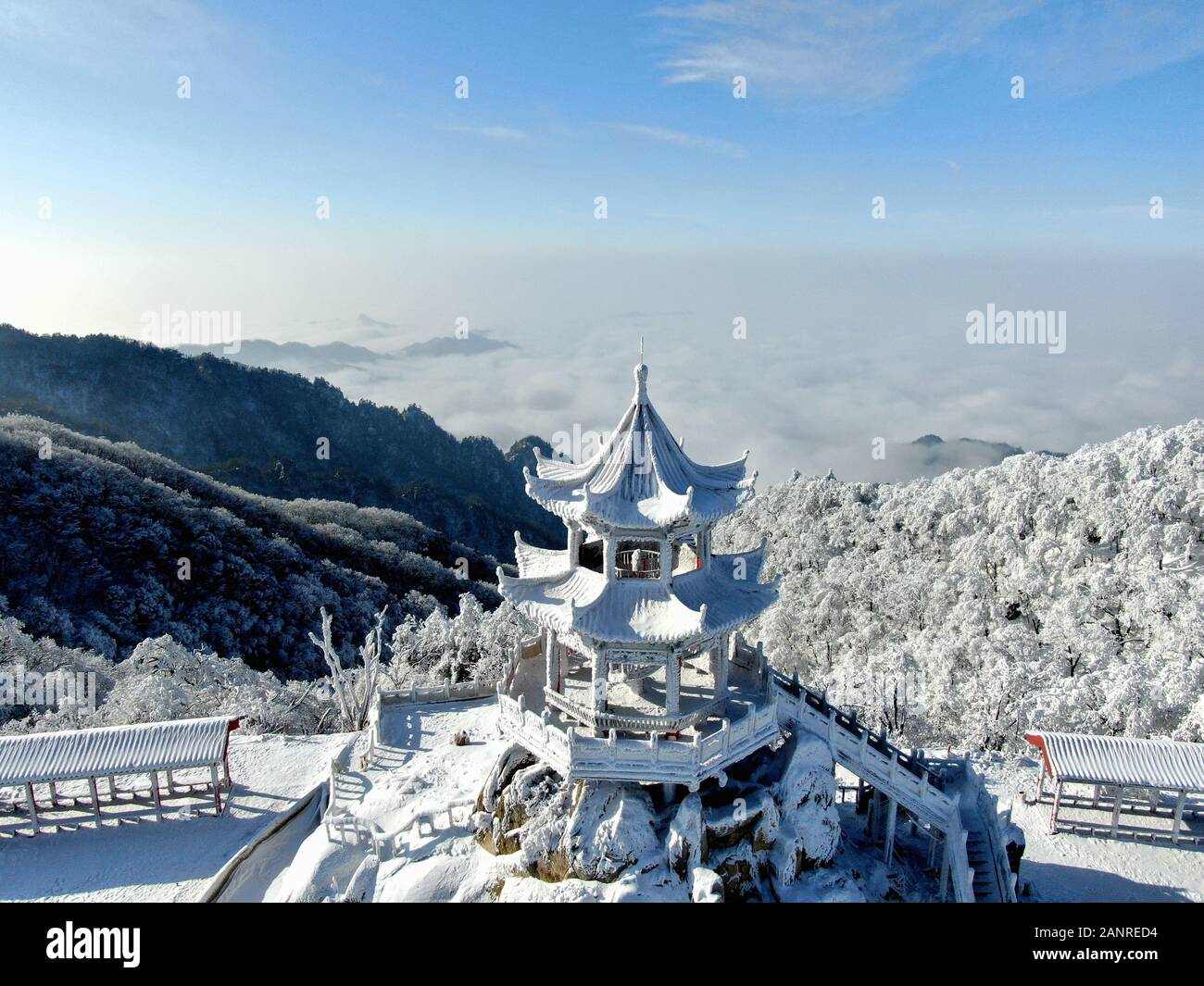 A scenic view of Funiu Mountain Ski Resort