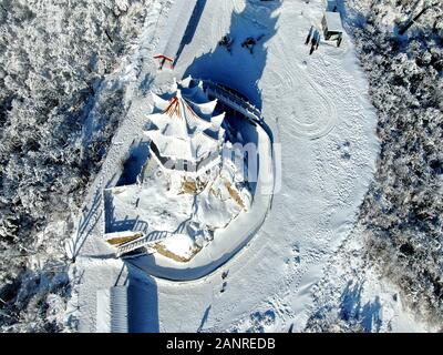 A scenic view of Funiu Mountain Ski Resort