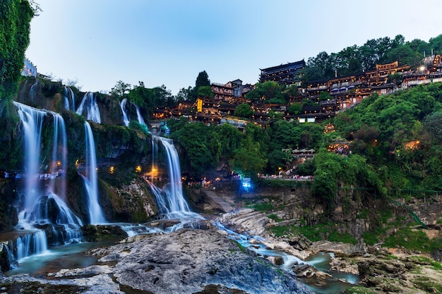 A scenic view of Furong Town