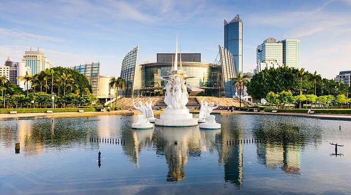 A scenic view of fuzhou zhuzifang