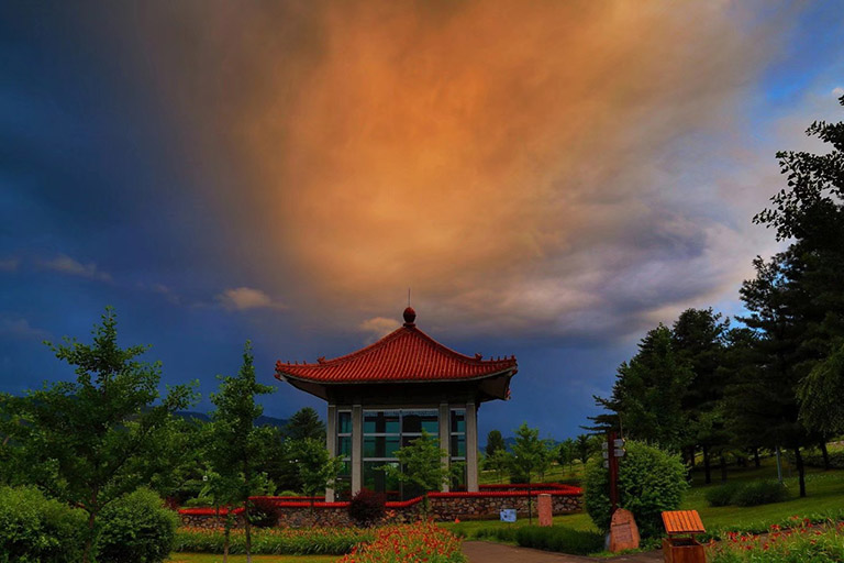 A scenic view of goguryeo_capital_cities_and_tombs