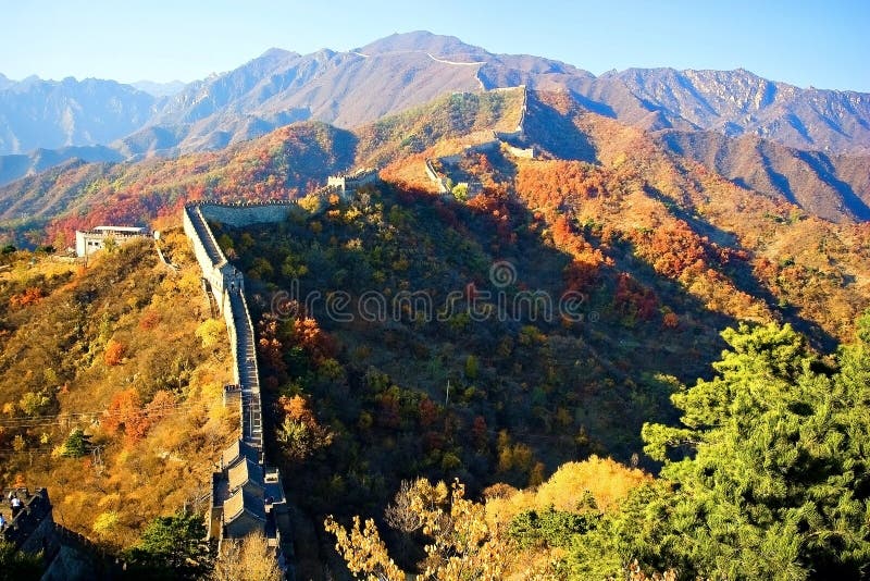 A scenic view of great_wall_beijing_section
