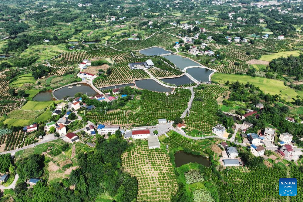 A scenic view of guang'an deng xiaoping's hometown