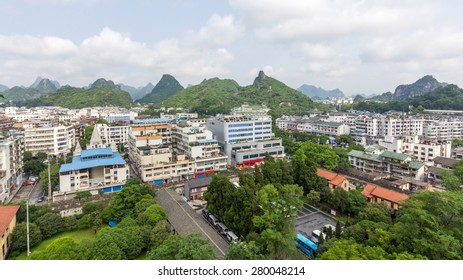 A scenic view of guilin prince city