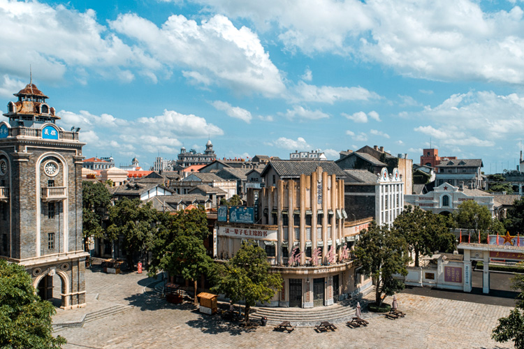 A scenic view of haikou_mission_hills_movie_town