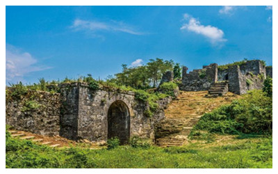 A scenic view of hailongtun castle