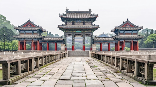 A scenic view of han_changan_city_ruins