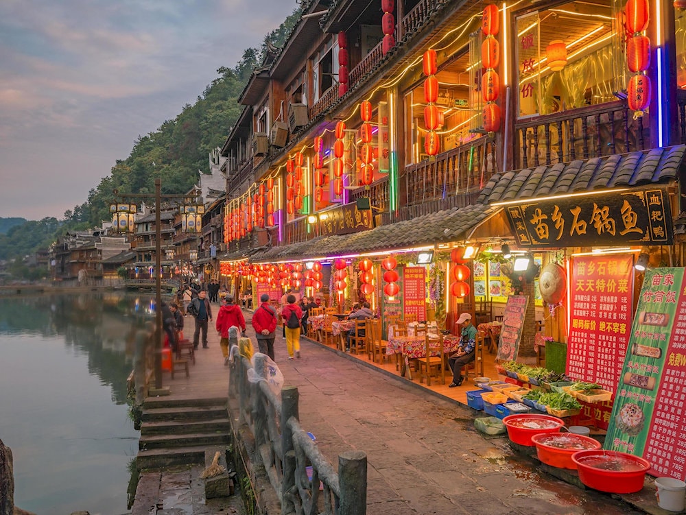 A scenic view of han culture scenic area