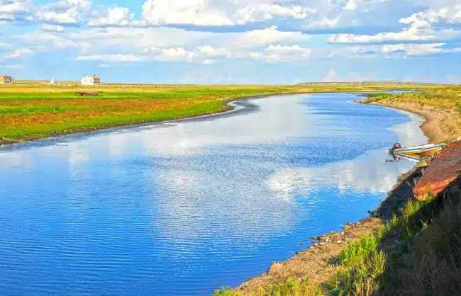 A scenic view of hulun_lake