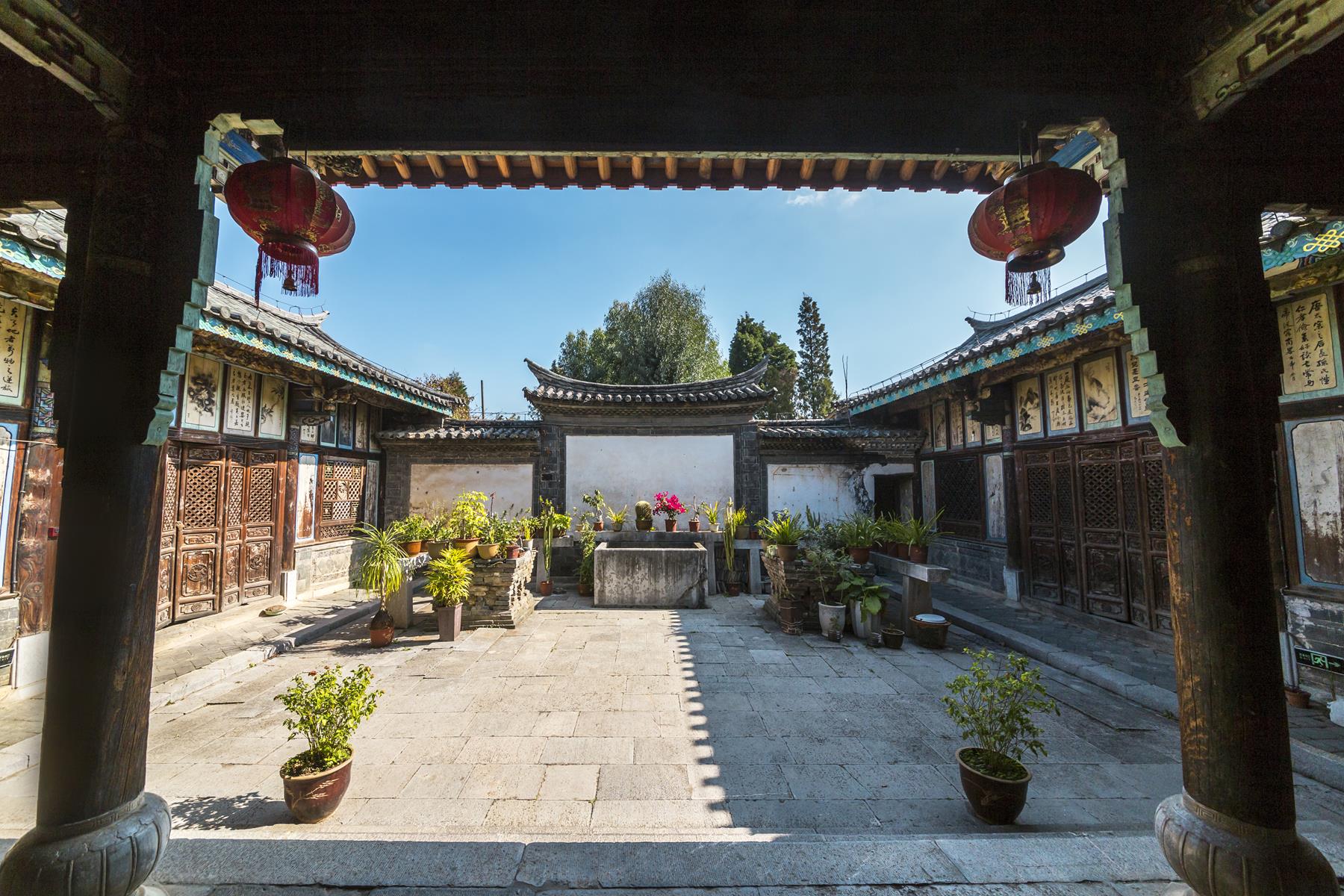 A scenic view of jianshui ancient town