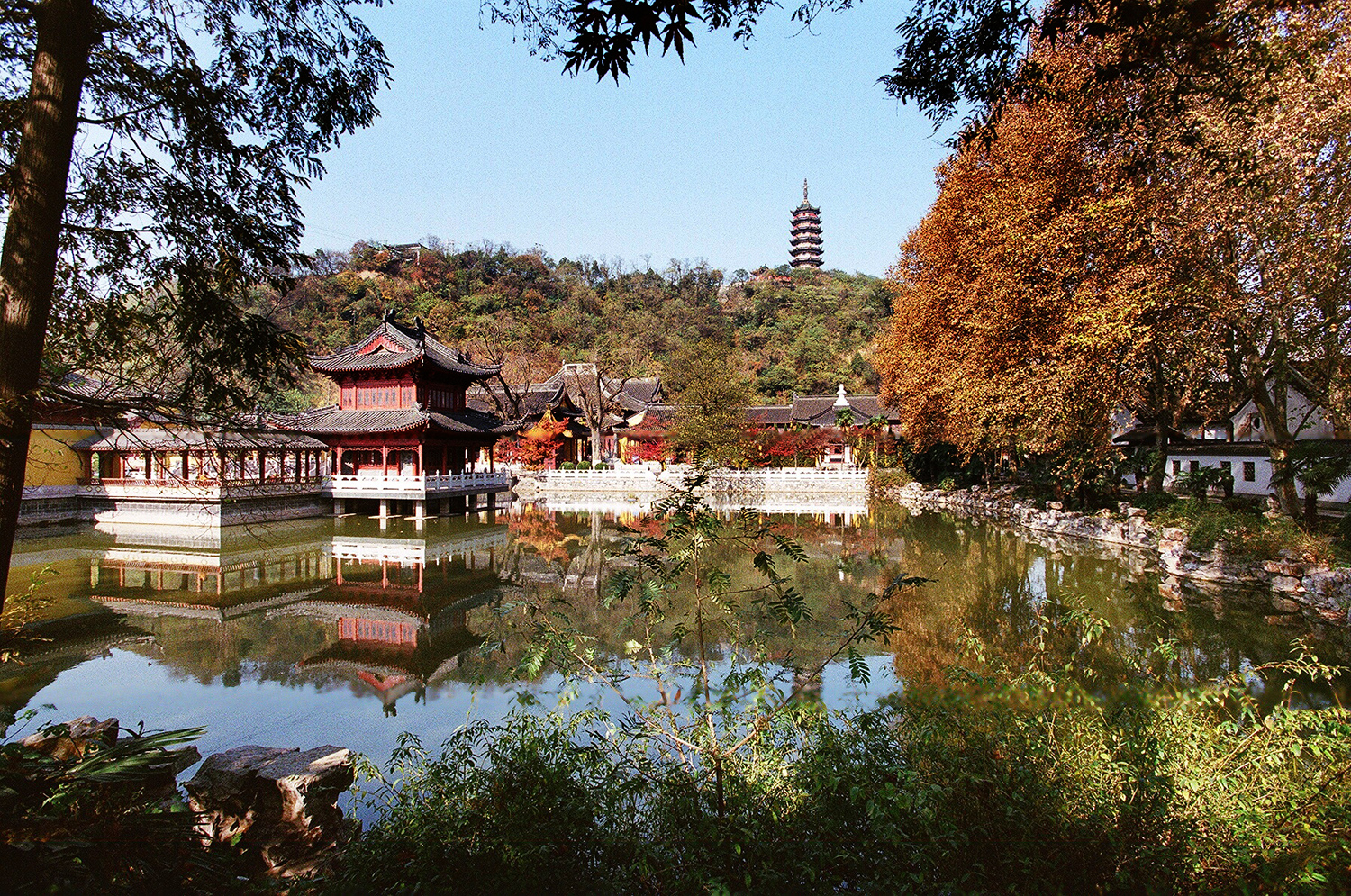 A scenic view of jiaoshan