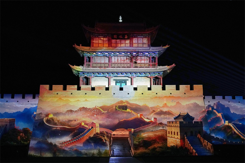 A scenic view of jiayuguan pass