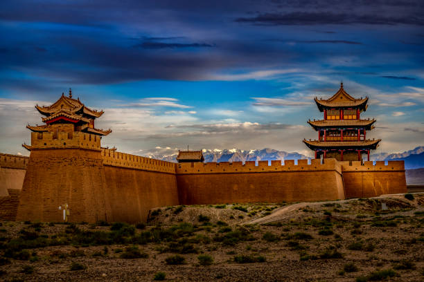 A scenic view of jiayuguan pass