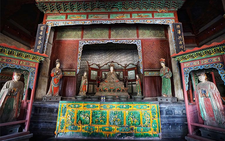 A scenic view of Jin Ci Temple