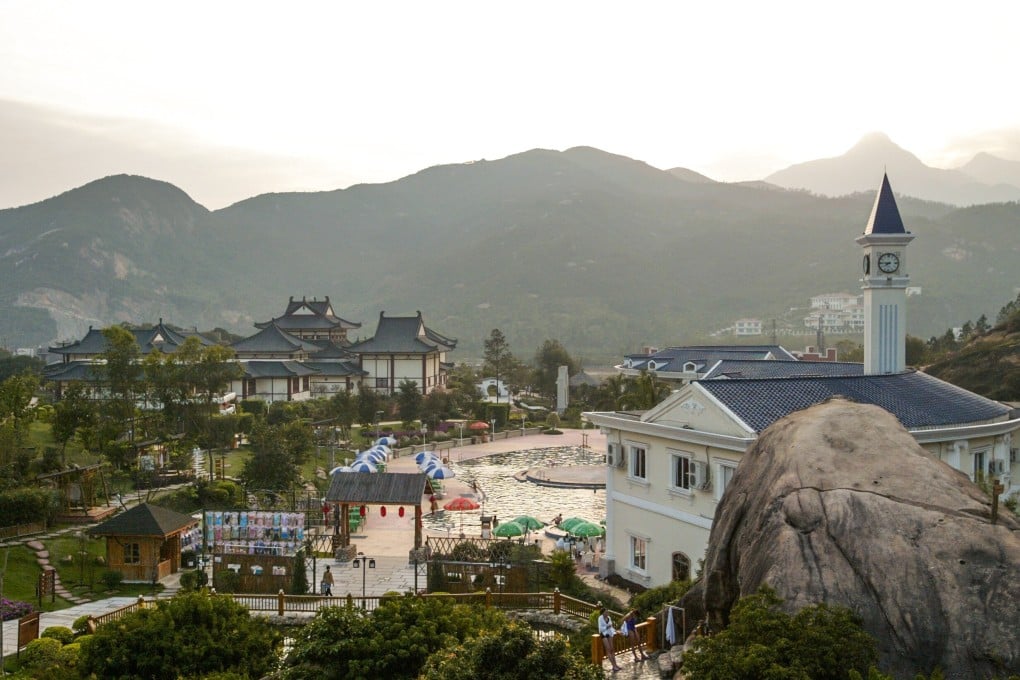 A scenic view of kaiping diaolou and villages