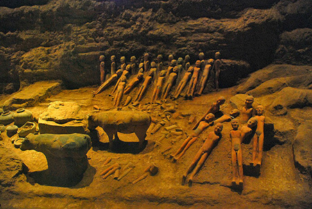 A scenic view of kumul han dynasty tombs
