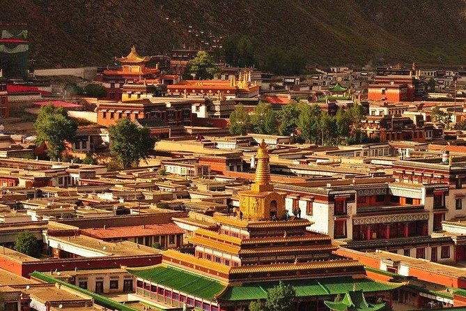 A scenic view of labrang monastery
