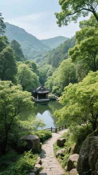 A scenic view of langya temple