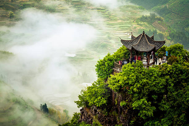 A scenic view of lin'an city site