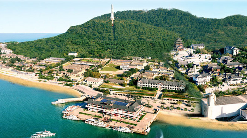A scenic view of Liugong Island