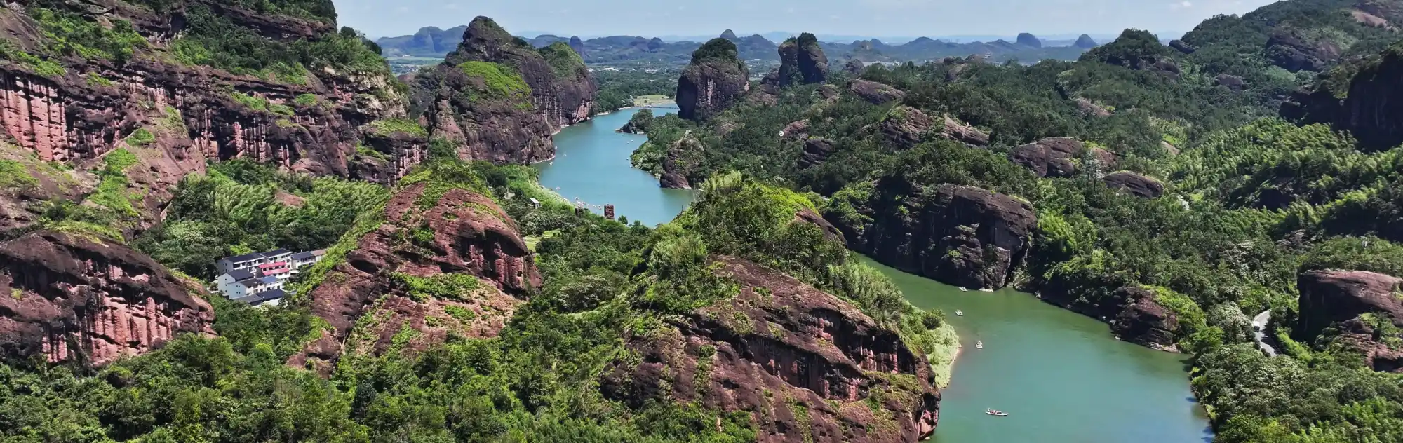 A scenic view of Longhu Mountain