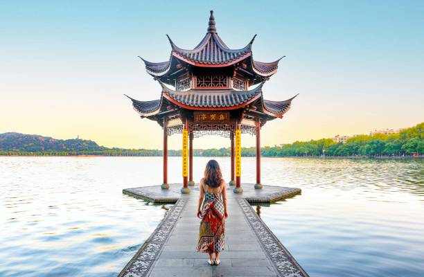 A scenic view of Longhu Pagoda