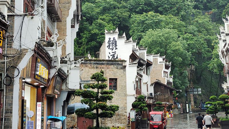 A scenic view of longli ancient city