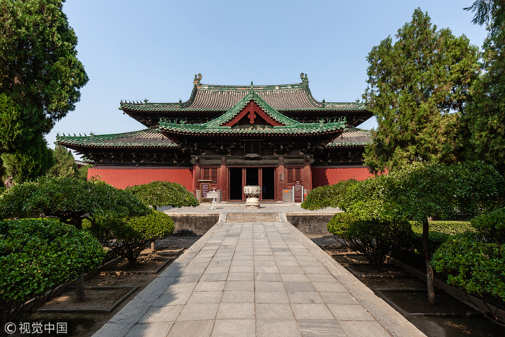 A scenic view of Longxing Temple
