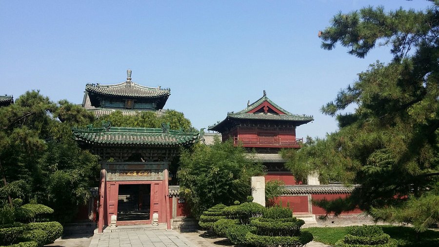 A scenic view of Longxing Temple Heritage