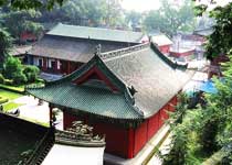 A scenic view of louguantai_forest_park
