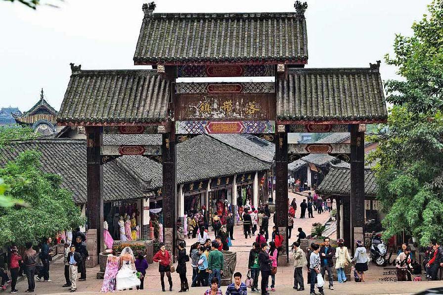 A scenic view of luodai ancient town