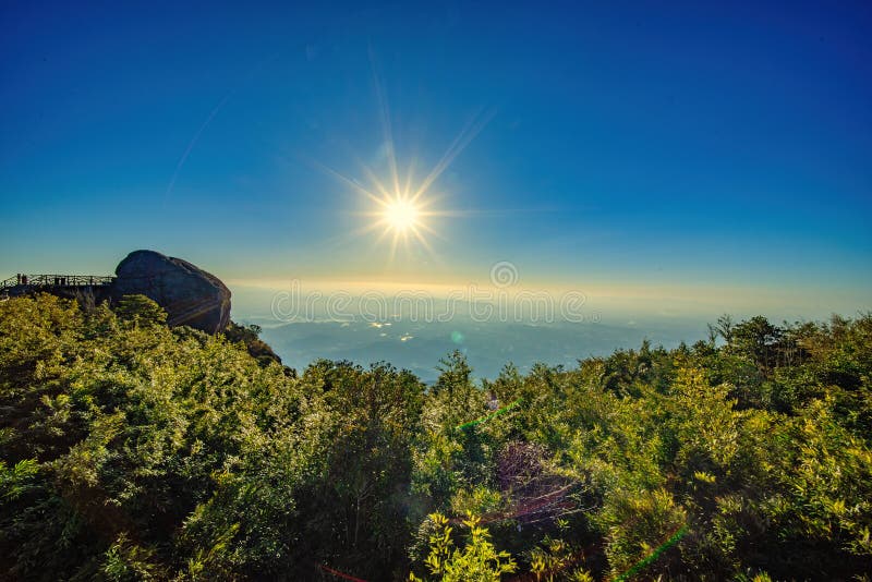 A scenic view of luofu mountain
