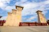 A scenic view of Mancheng Han Tombs